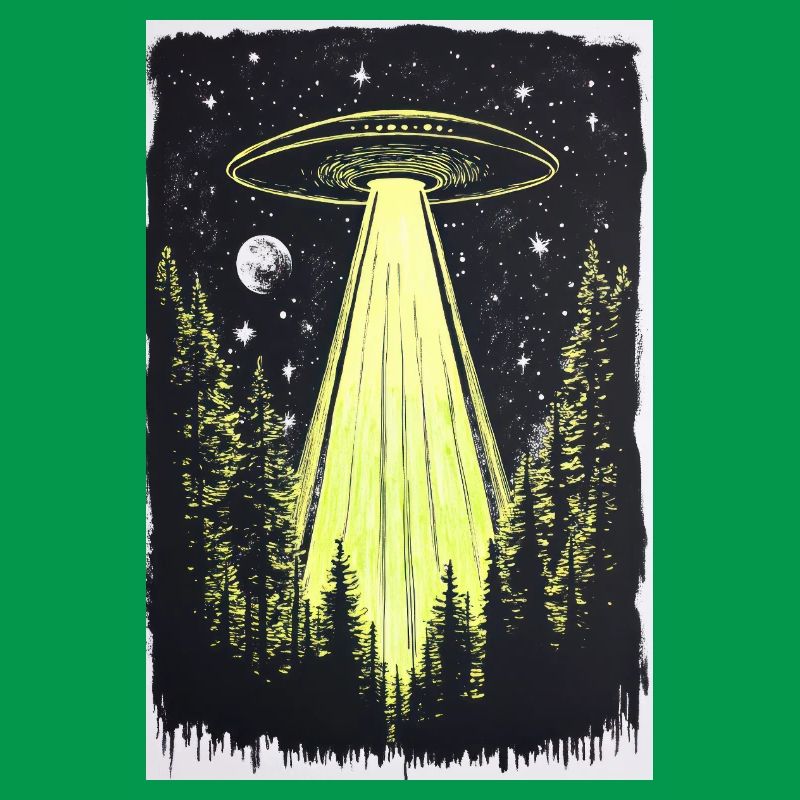 UFO in den Mitternachtskiefern