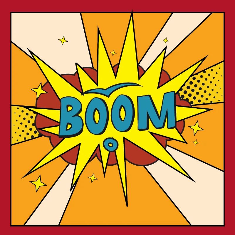 Boom Comic Explosion Stil