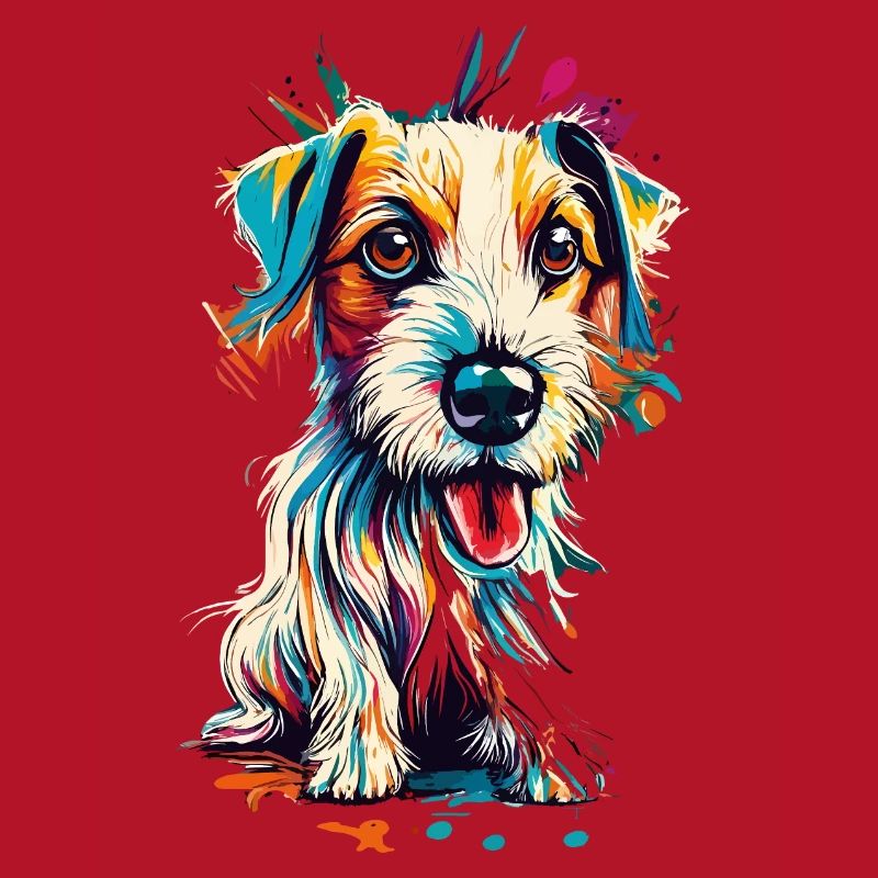 Jack Russel Terrier Farbenfroh - Jack Russel