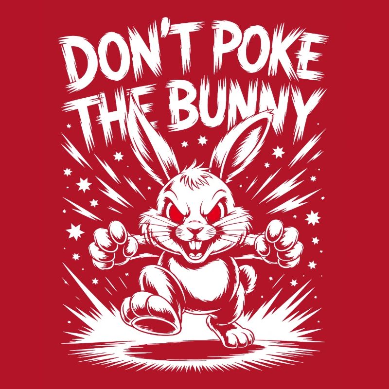 Conception de protestation de lapin en colère