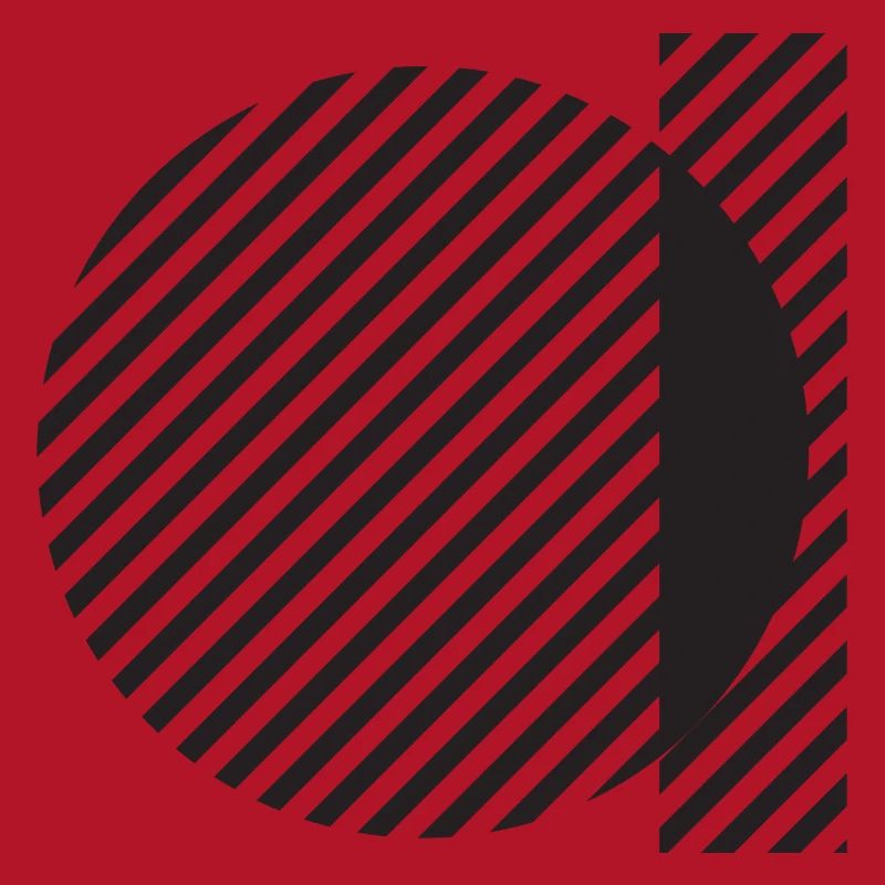Diagonal Stripe Circle Abstract