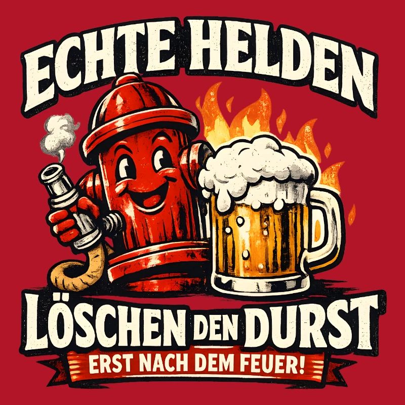 Echte Helden löschen den Durst