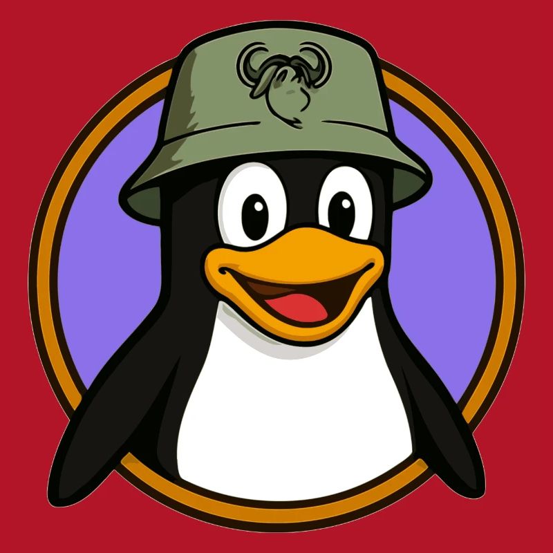 Tux Linux + GNU Hat