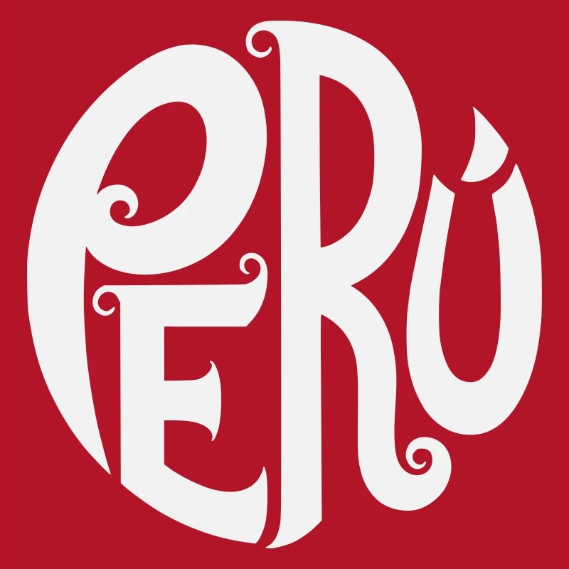 Peru - Ornate Typography