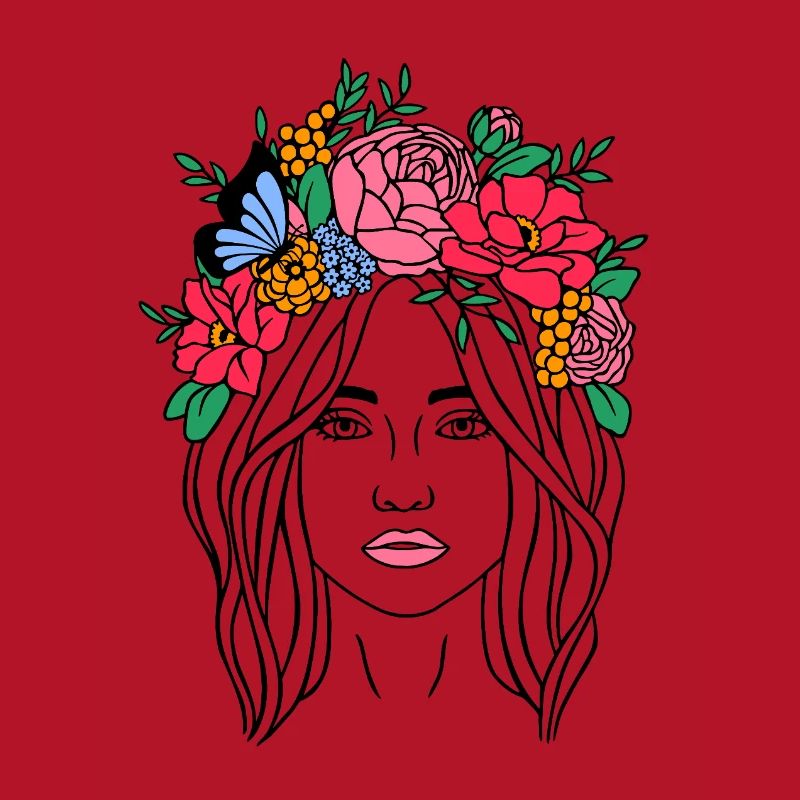 Boho Blumenfrau