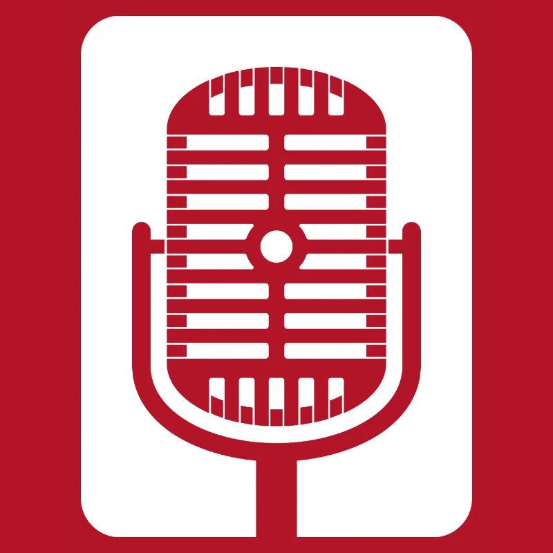 Retro Microphone Emblem