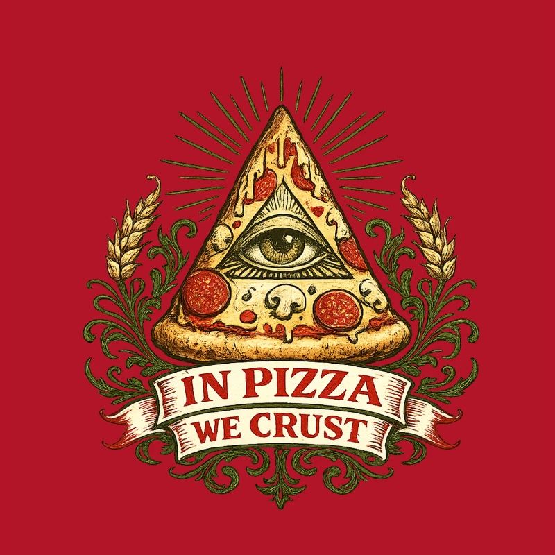 Devise de la Croûte Œil de la Pyramide de la Pizza