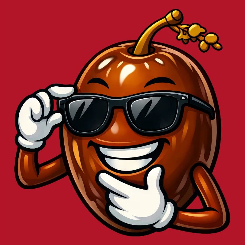 Cool Date Cartoon Comic Fruit Arabic Fruit