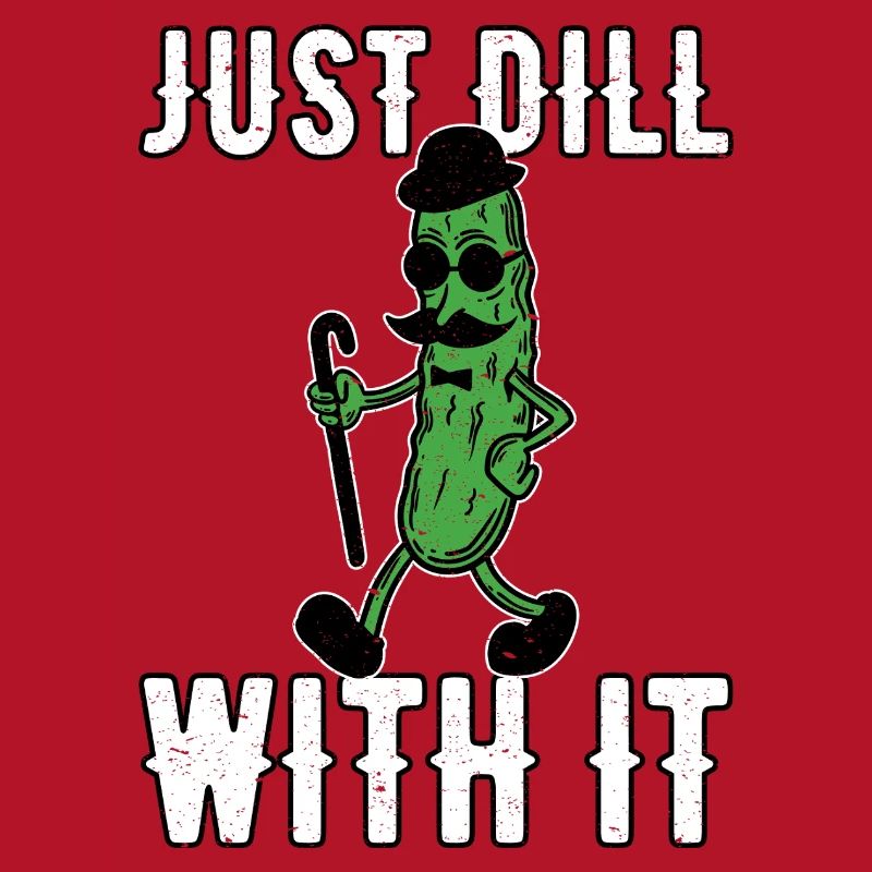 Just Dill With It Gurke Retro Vintage Schnurrbart