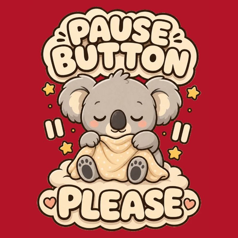 Pause Button Please Koala