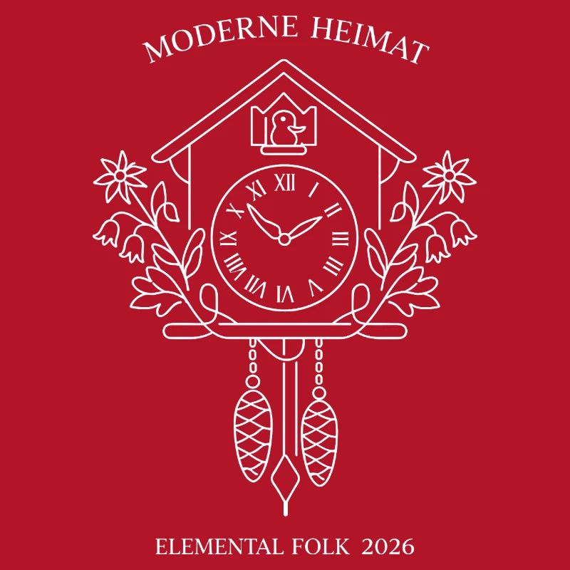 Peuple élémentaire de l’Horloge à Coucou Domestique Moderne