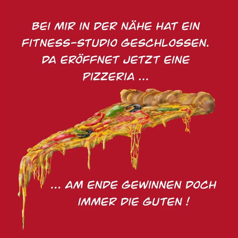 Fitness Studio oder Pizzeria - Pizza gewinnt immer