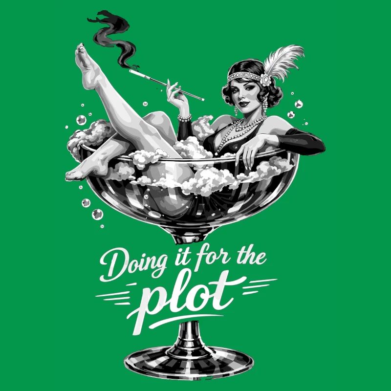 Doing it for the plot – Vintage Flapper Glas