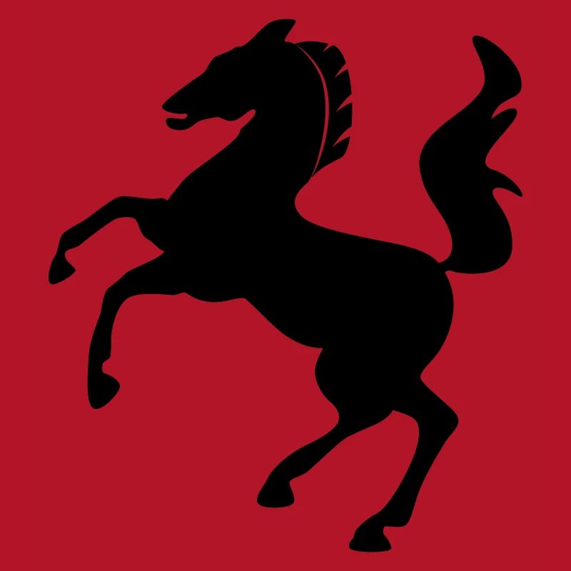 Pferd Symbol dynamisch springend