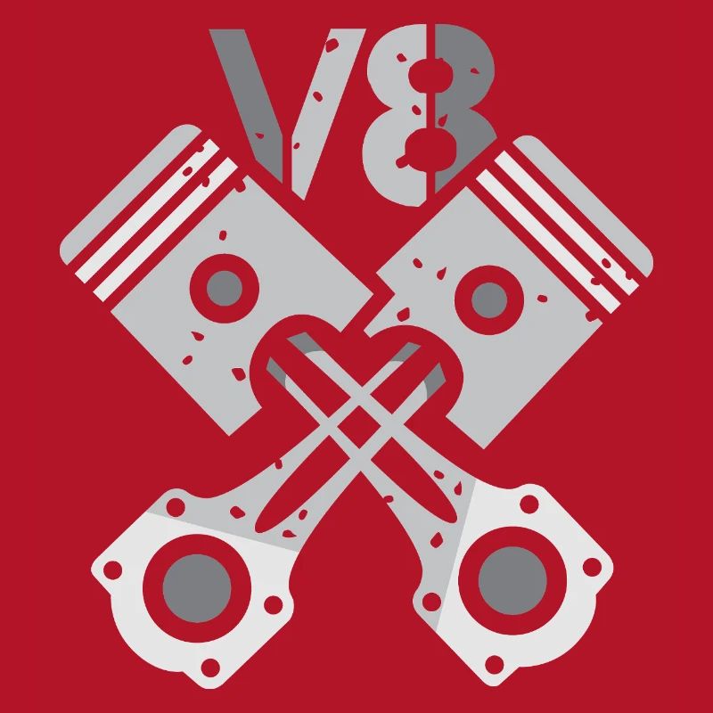 V8 Engine Piston – Mechanic Power Design