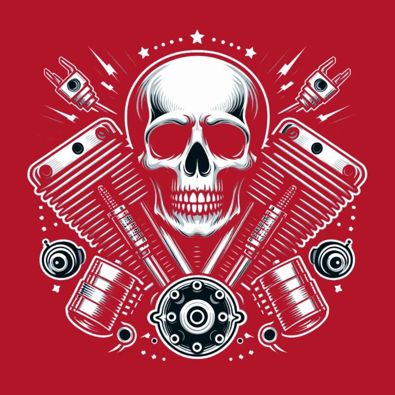 Conception de crâne de motard 2