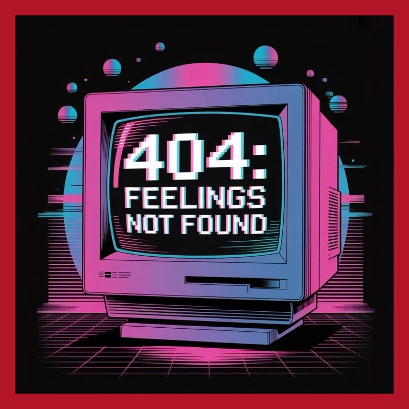 Retro Tech 404 Sentiments Introuvables Design