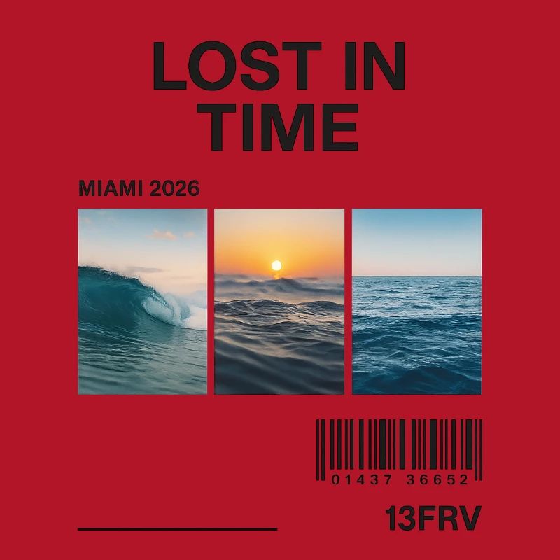 Verlorene Zeit: Miami Waves Triptychon