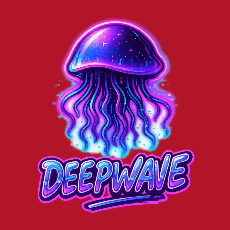 Conception de méduse néon Deepwave