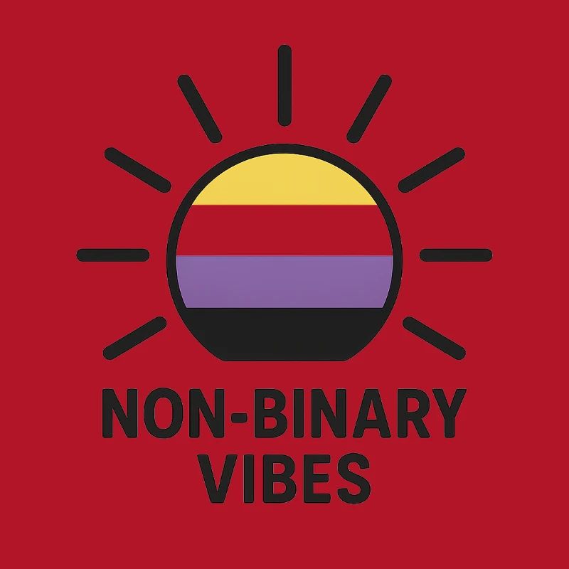 Non-Binary Vibes Sonnenlogo