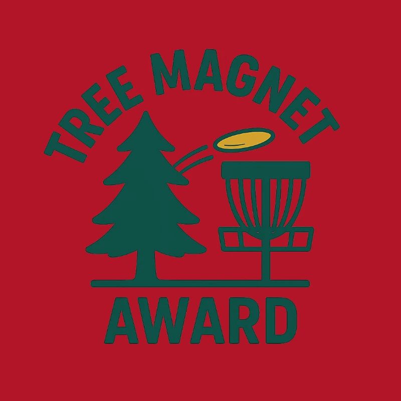 Tree Magnet Award – Funny Disc Golf Design