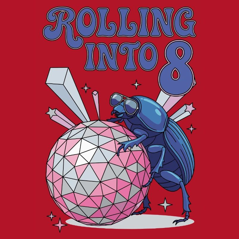 Rolling Into 8 Disco-Mistkäfer