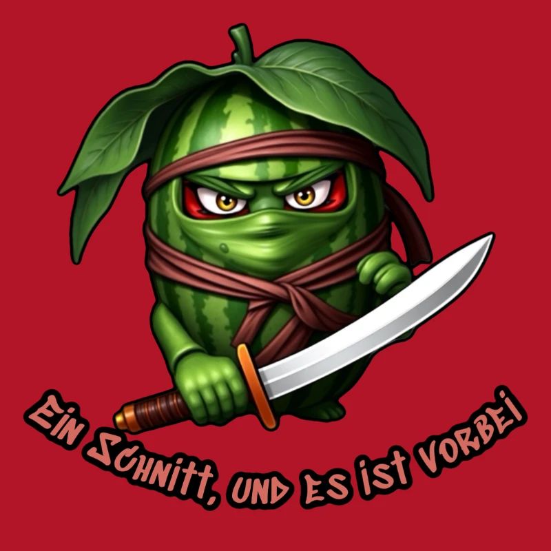 Ninja pastèque avec l’épée