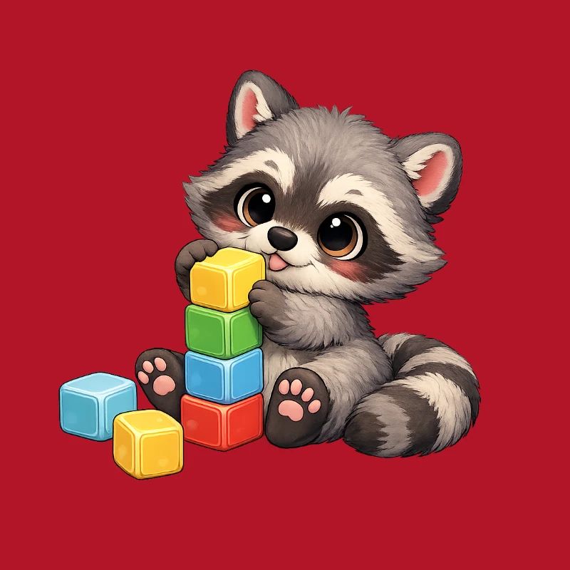 Bébé Oskar avec des blocs de construction