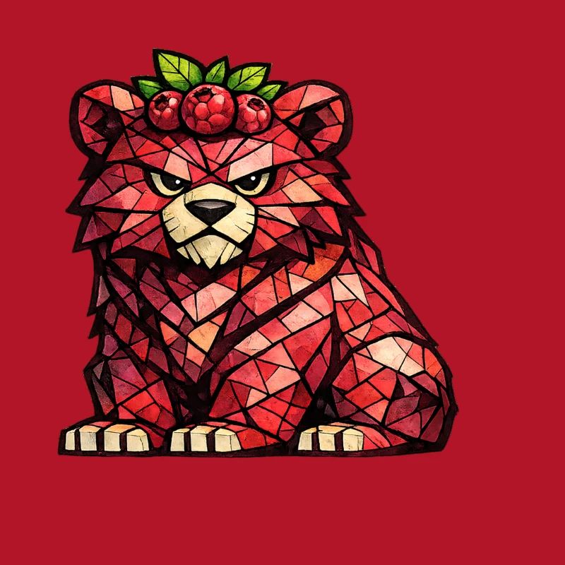 Raspberry Bear Cubism Version