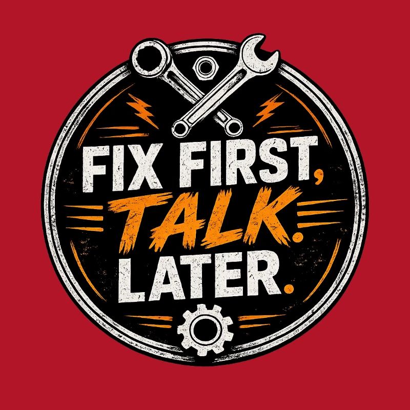 Fix First, Talk Later – Mechanic Tee