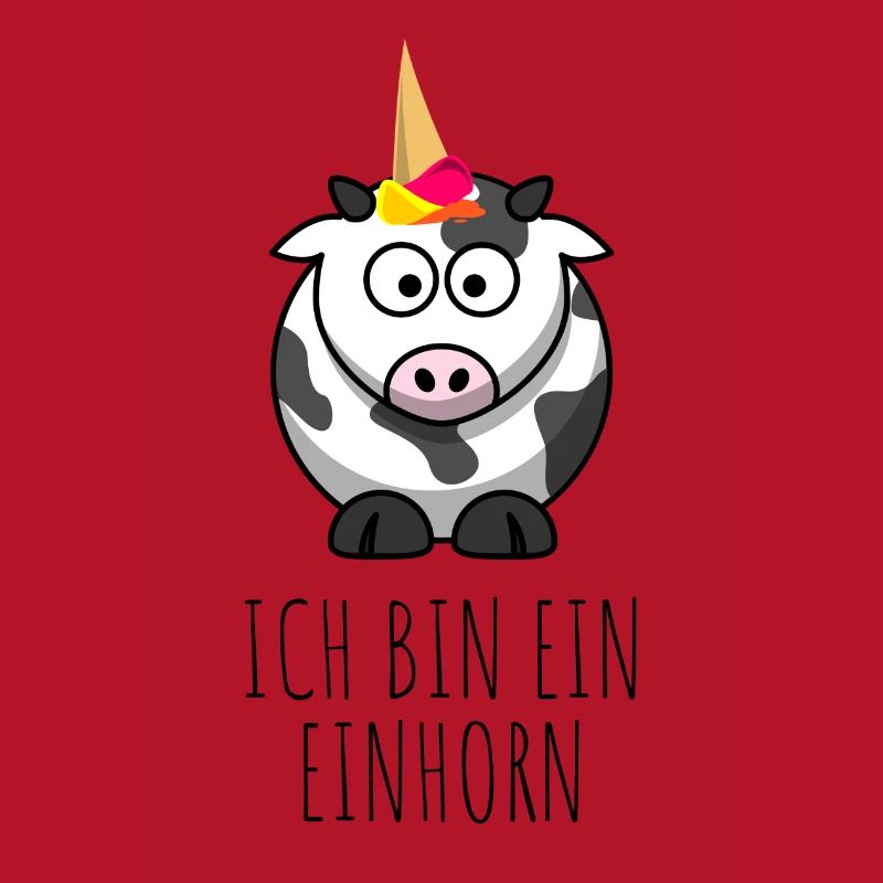 Ich bin ein Einhorn - Eiswaffel Kuh