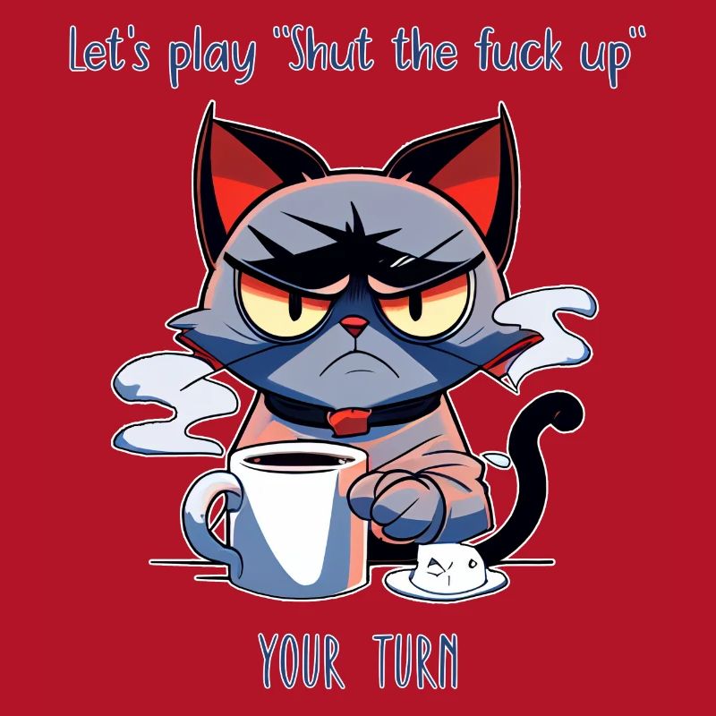 Grim Cat Coffee Sarcasm Saying