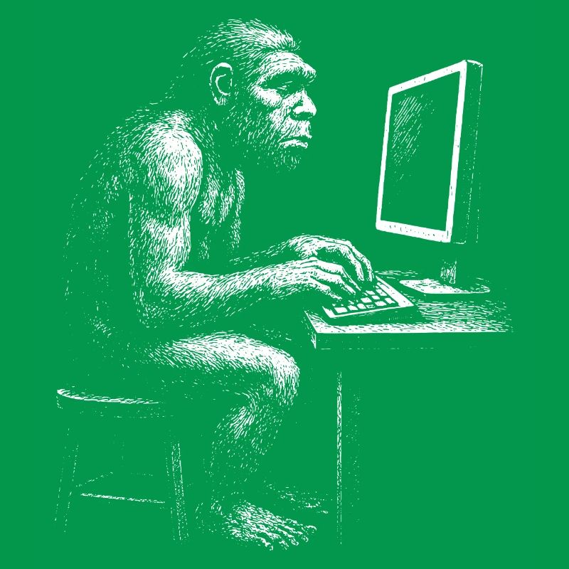 Digital Coder Homo Erectus Geschenk