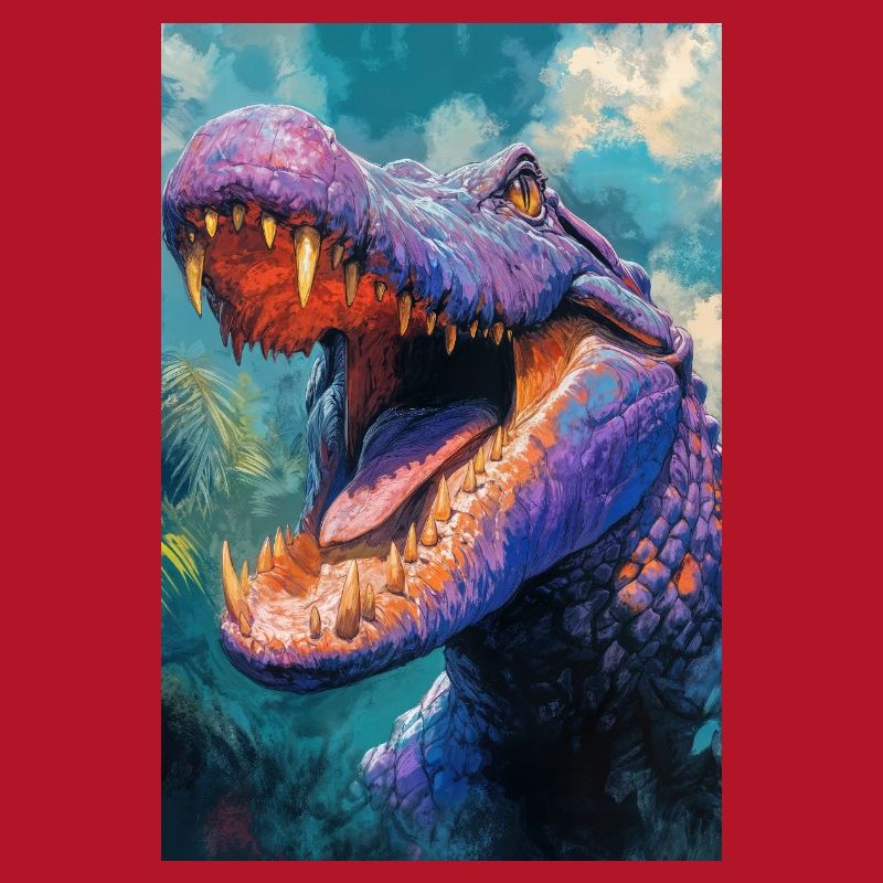 Illustration eines Krokodils