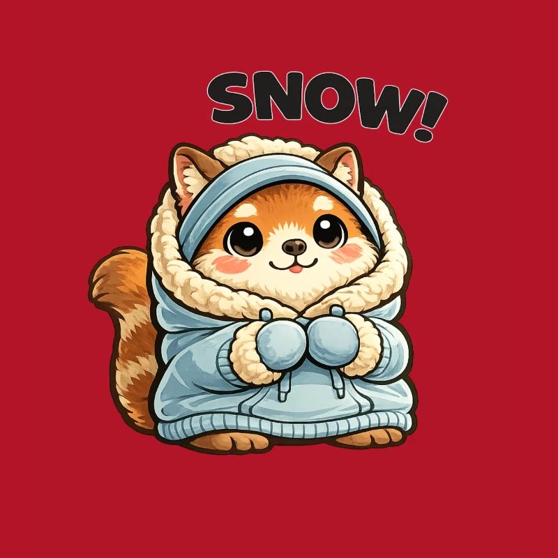 Fuchs im Winterpullover