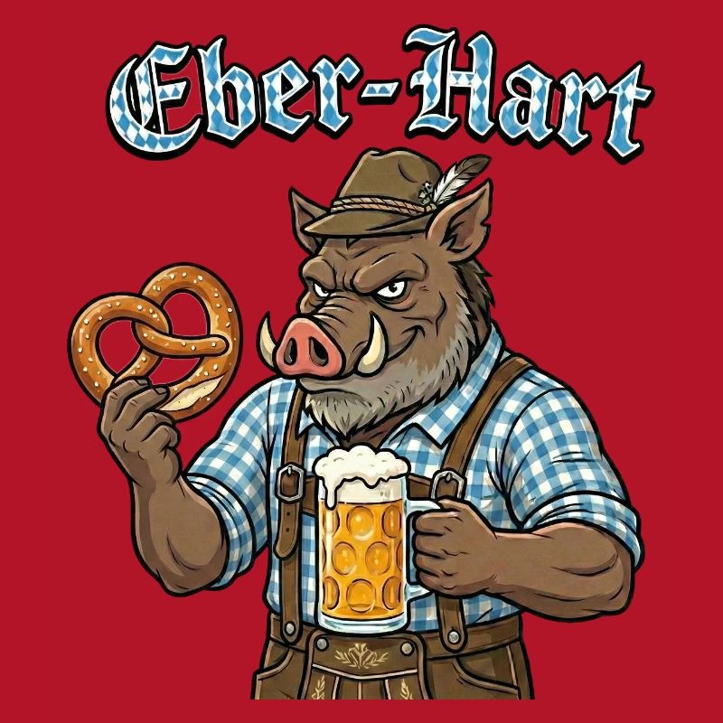 Eber-Hart Bierheld mit Brezel