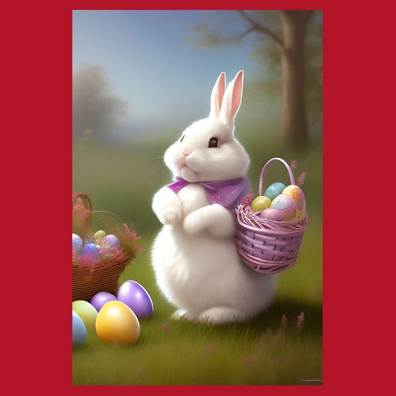 Easter Bunny with Easter Eggs