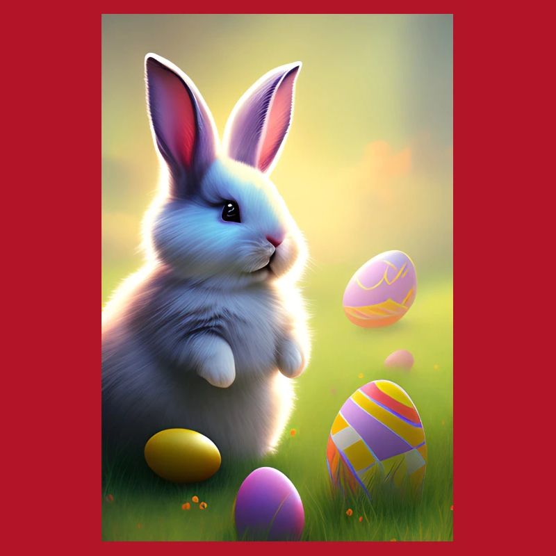 Easter Bunny with Easter Eggs