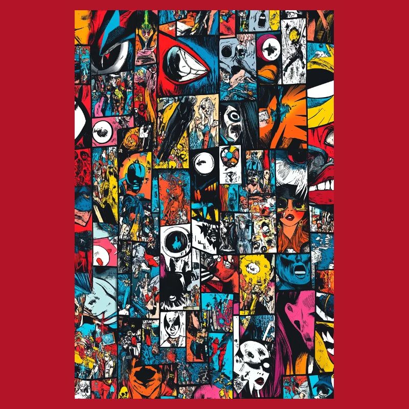 Kaleidoscope Comic Collage
