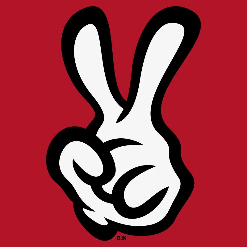 Victory Hand Sign (Left Hand / POS / 2C)