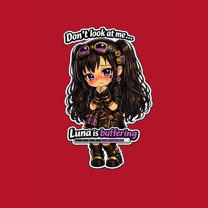 Luna Buffing Chibi Steampunk