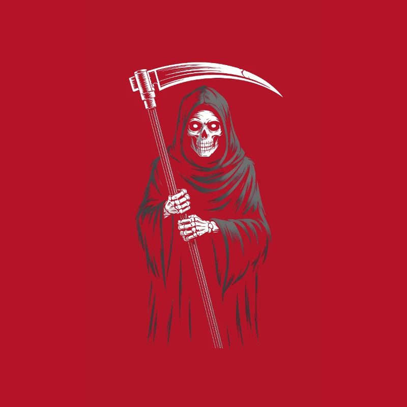 Sensenmann - Atemberaubendes Skelett Zeit Zitat