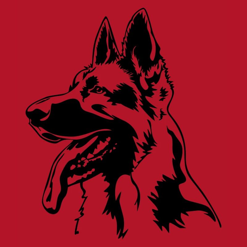 German shepherd head