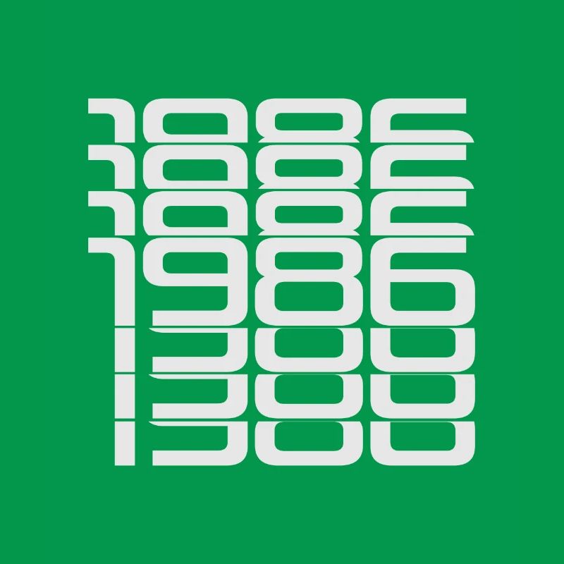 1986 Stack Digits Pattern