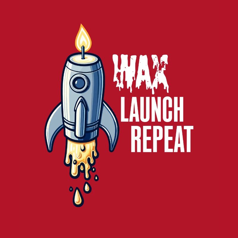 WAX Launch Repeat – Fun Rocket Candle Design