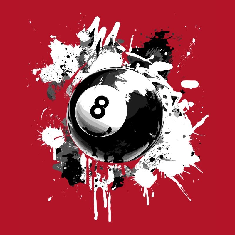 Conception créative de billard à 8 boules