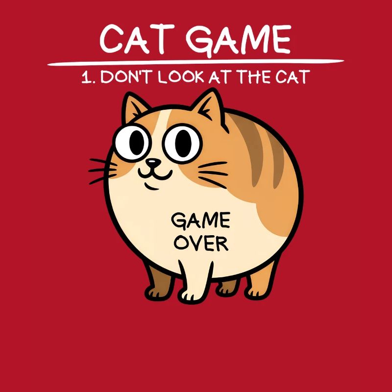 Jeu de chat Ne regarde pas le chat drôle de chat