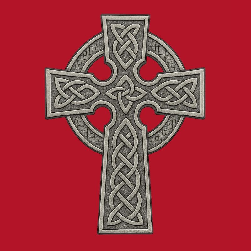 Celtic Cross with Knot Pattern
