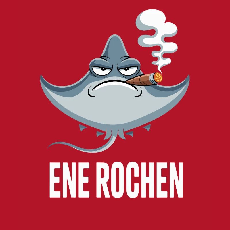 Ene Rochen Raucher Spruch Zigarette Kippe Rauchen
