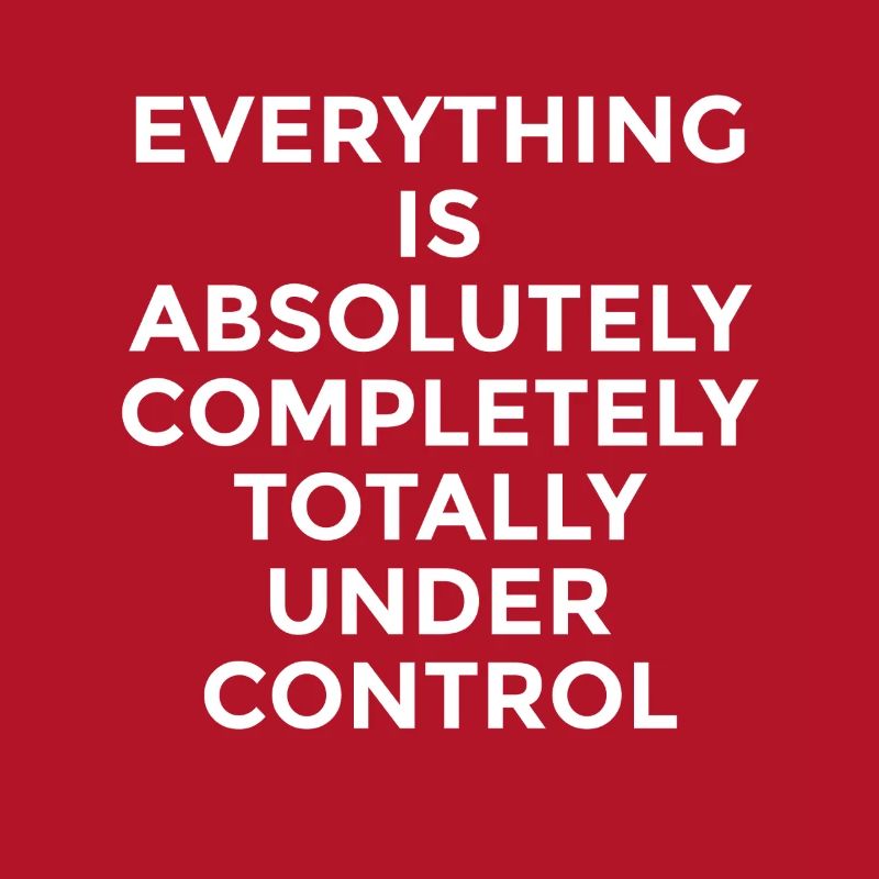Everything Is Under Control – Funny Saying